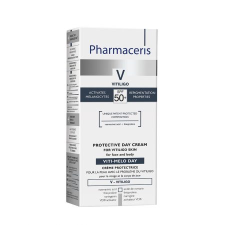 PHARMACERIS V, Viti Melo Day-apsauginis kremas, SPF50, 75ml (dėž.)