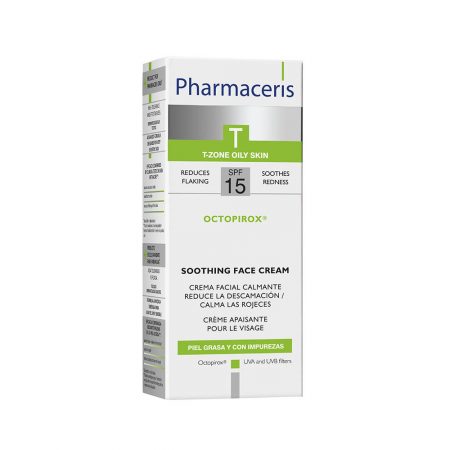 PHARMACERIS T, Octopirox-raminamasis kremas, SPF15, 30ml (dėž.)