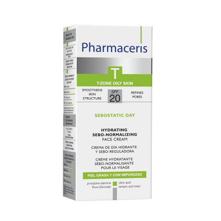 PHARMACERIS T, Sebostatic-normalizuojamasis kremas, SPF20, 50ml (dėž.)