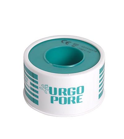 URGO PORE pleistras is celiuliozes 2,5 cm x 5 m