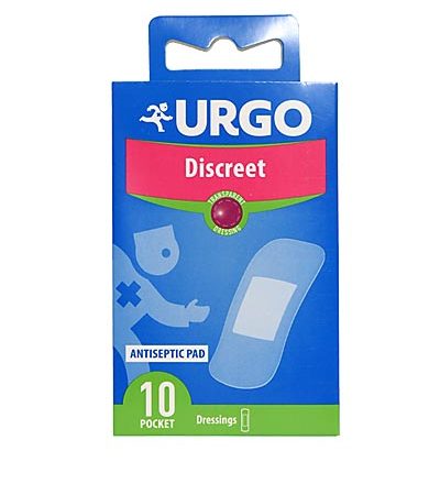 Urgo Discreet nepastebimas pleistras 10 vnt