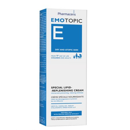 PHARMACERIS Emotopic, specialus lipidinis kremas veidui ir kūnui, 75ml (dėž.)