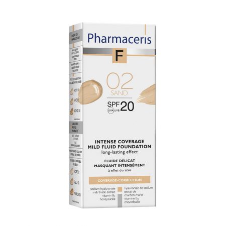 PHARMACERIS F, Intensive Coverage-intensyviai dengianti pudra nr.2, SPF20, 30ml (dėž.)