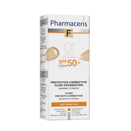 PHARMACERIS F, Protective Corective-apsauginė pudra nr. 1, SPF50, 30ml (dėž.)