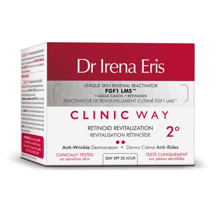 Clinic Way, Nr.2 gyvybingumo suteikiantis dieninis kremas su retinoidais, SPF20 (dėž.)