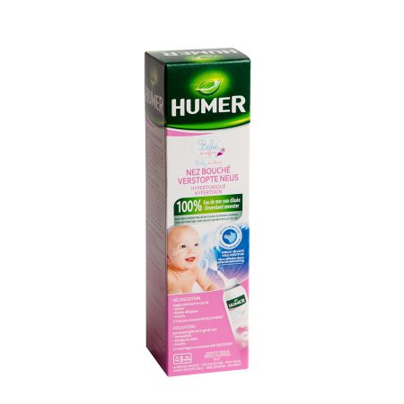 HUMER, Hipertoninis jūros vanduo užsikimšusiai nosiai kūdikiams ir vaikams