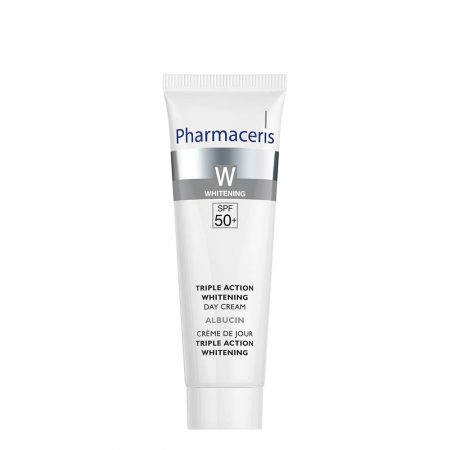 PHARMACERIS W, Albucin Day – Trejopo poveikio skaistinamasis kremas, SPF50