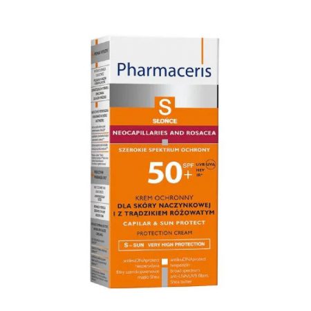 PHARMACERIS S, Apsauginis veido kremas Capilar&Sun, SPF50+