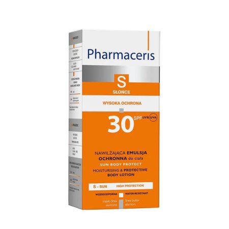 PHARMACERIS S, Drėkinamasis kūno kremas, SPF30